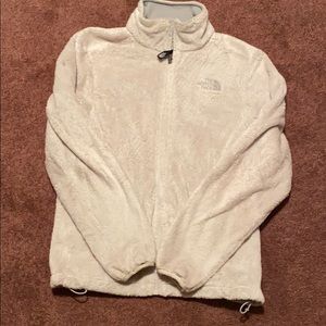 Furry north face coat